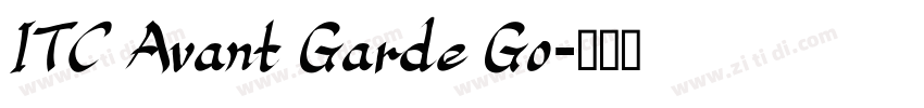 ITC Avant Garde Go字体转换